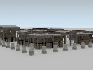 building medieval 3D Model