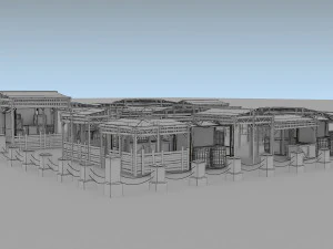 building medieval 3D Model