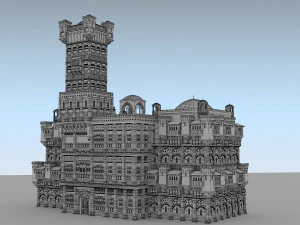 building medieval 3D Model