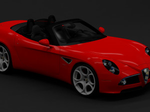 2010 alfa romeo 8c spider Model 3D