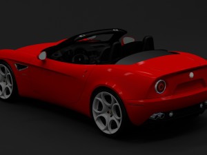 2010 alfa romeo 8c spider Model 3D
