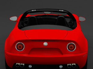 2010 alfa romeo 8c spider Model 3D