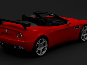 2010 alfa romeo 8c spider Model 3D