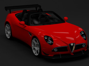 2010 alfa romeo 8c spider Model 3D