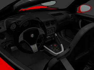 2010 alfa romeo 8c spider Model 3D