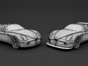 2010 alfa romeo 8c spider Model 3D
