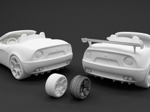 2010 alfa romeo 8c spider Model 3D