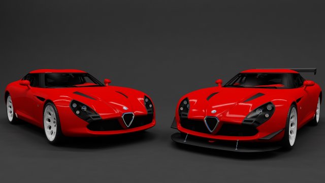 2011 alfa romeo tz3 Model 3D .c4d .max .obj .3ds .fbx .stl .blend 