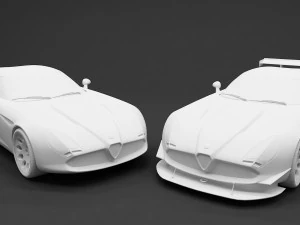 2011 alfa romeo tz3 3D Model