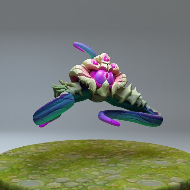 league of legends velkoz Modelo 3D .c4d .max .obj .3ds .fbx .stl .blend 