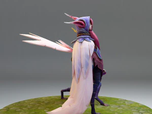 league of legends xayah 3D Print Model