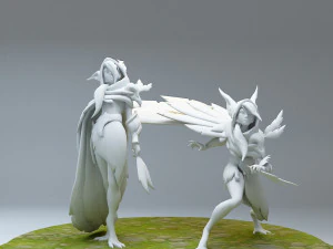 league of legends xayah 3D Print Model