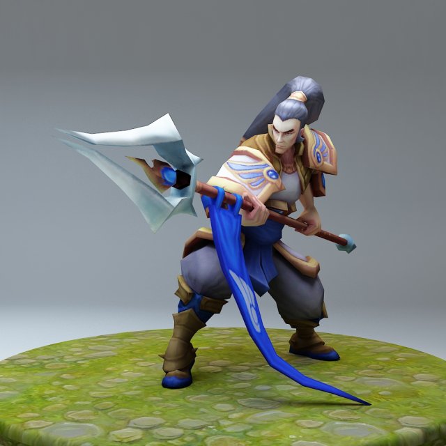league of legends xinzhao 3D 打印模型 .c4d .max .obj .3ds .fbx .stl .blend 