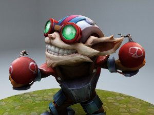 league of legends ziggs 3D Baskı Modeli