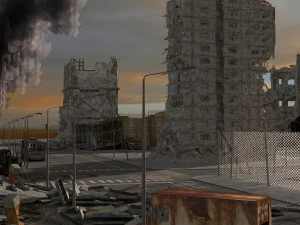 damaged city 2020 2 3D Model
