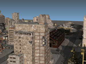 damaged city 2020 2 3D-Modell