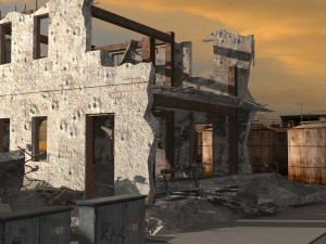 damaged city 2020 2 3D-Modell