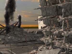 damaged city 2020 2 3D-Modell