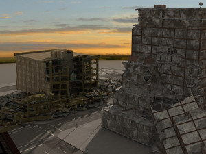 damaged city 2020 2 3D-Modell