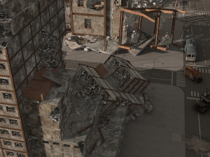 damaged city 2020 2 3D-Modell