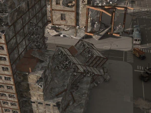 damaged city 2020 2 3D Model