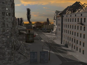 damaged city 2020 2 3D Model