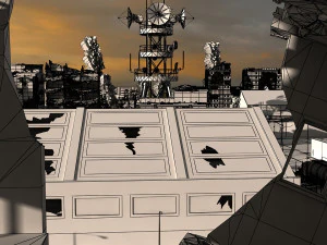 damaged city 2020 2 3D Model