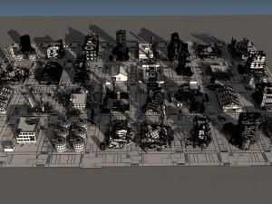 damaged city 2020 2 3D-Modell