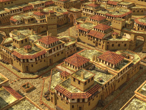 roman town low-poly Modelo 3D