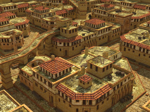roman town low-poly Modelo 3D