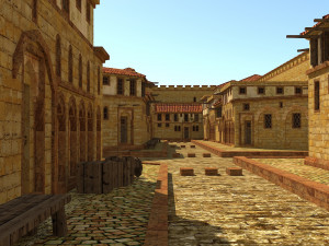 roman town low-poly Modelo 3D