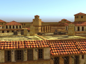 roman town low-poly Modelo 3D