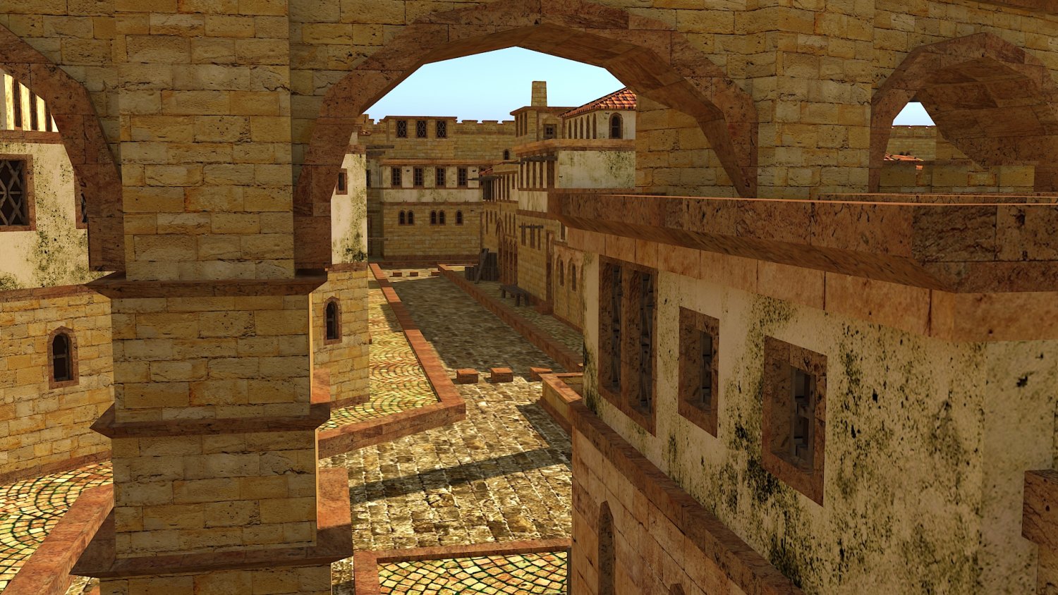 Roman Town Low-Poly 3D Модель In Здания 3DExport