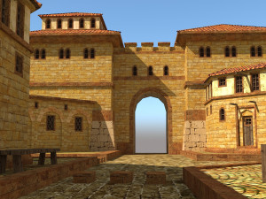 roman town low-poly Modelo 3D