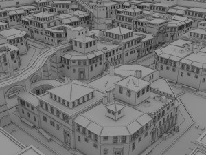 roman town low-poly Modelo 3D
