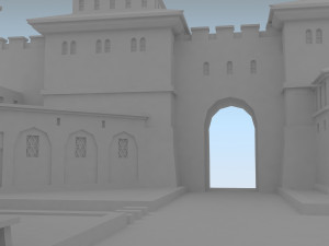 roman town low-poly Modelo 3D