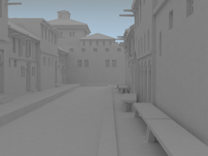 roman town low-poly Modelo 3D