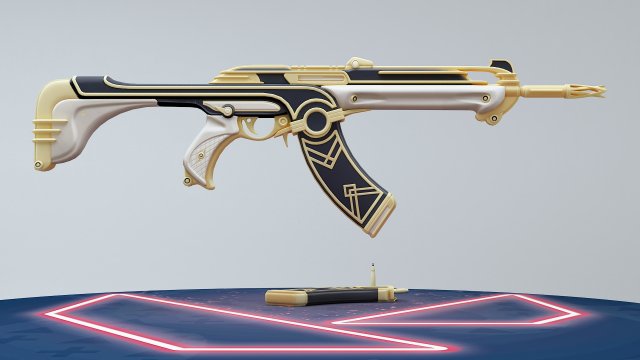 valorant artdeco ak 3Dモデル .c4d .max .obj .3ds .fbx .stl .blend 