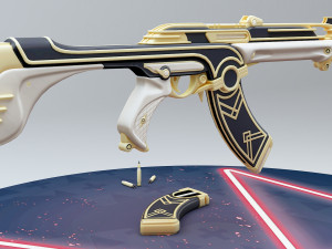valorant artdeco ak 3Dモデル