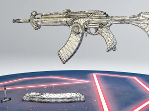 valorant artdeco ak 3D Model