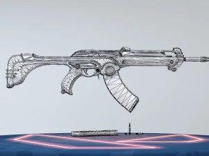 valorant artdeco ak 3D Model