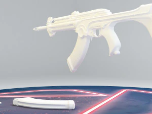valorant artdeco ak 3D Model