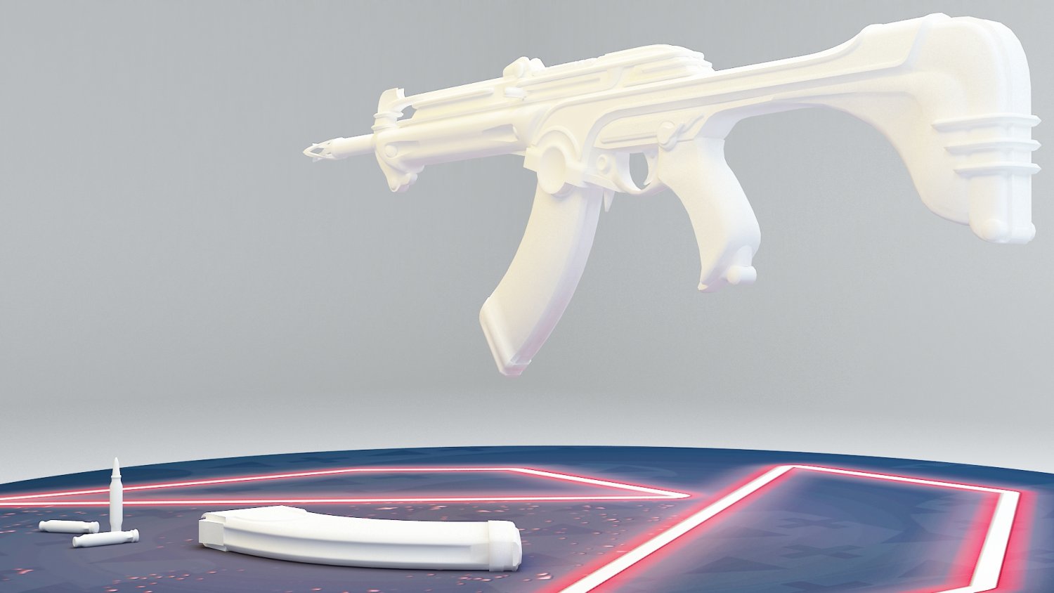 Valorant Weapons Artdeco Ak 3d Model In Machine Gun 3dexport Valorant Weapons Artdeco Ak 3d Model In Machine Gun 3dexport