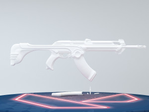 valorant artdeco ak 3Dモデル