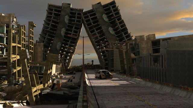 zombie city 3D-Modell .c4d .max .obj .3ds .fbx .stl .blend 