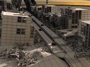 zombie city 3D-Modell