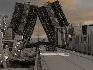 좀비 도시 3D 모델