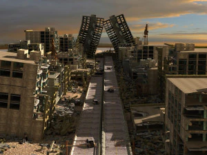 좀비 도시 3D 모델