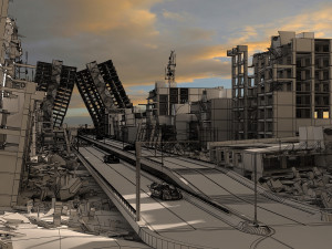 zombie city 3D-Modell