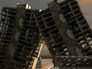 좀비 도시 3D 모델